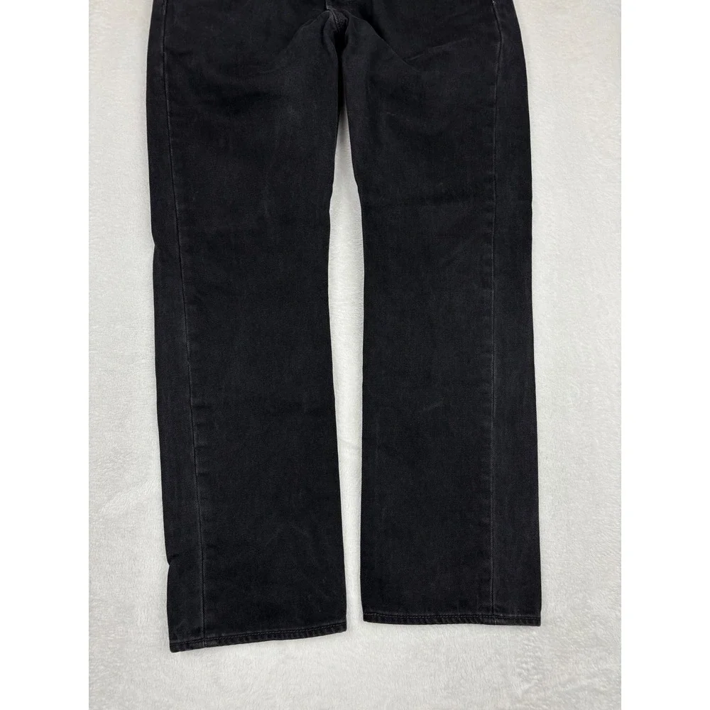 Levis 501 Men's 32x30 Jeans Fuzzy Black Washed Denim Grunge Fades